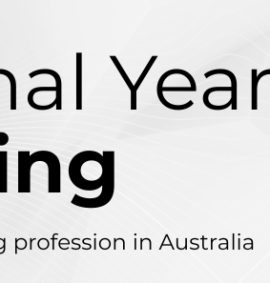 Professional Year Engineering banner with a subtitle aboutAustralia’s engineering pathway and the Engineers Australia logo on the right.