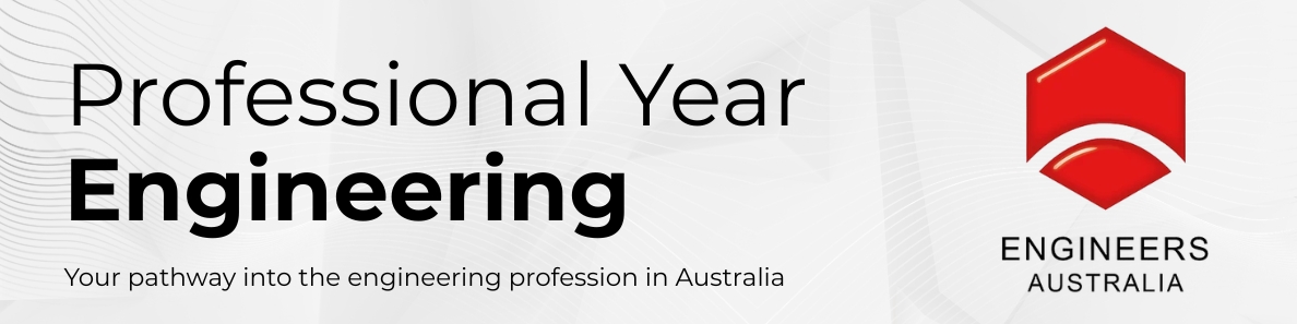 PY ENG - Indus Institute | Indus Institute Professional Year Engineering banner with a subtitle aboutAustralia’s engineering pathway and the Engineers Australia logo on the right.